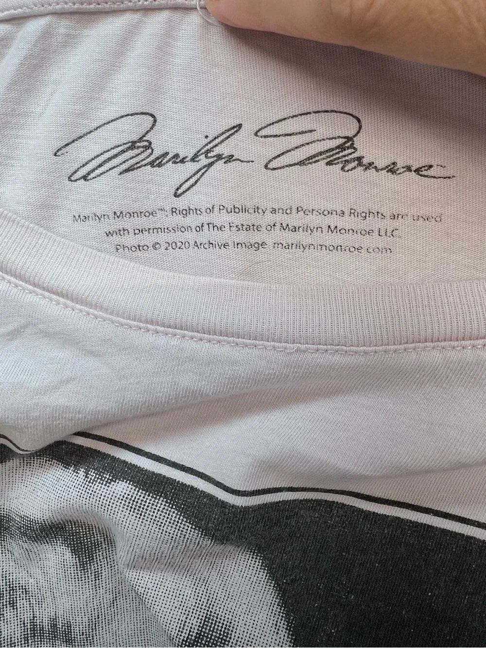 H&M Marilyn Monroe T-shirt light pink Size XXL - Picture 2 of 6